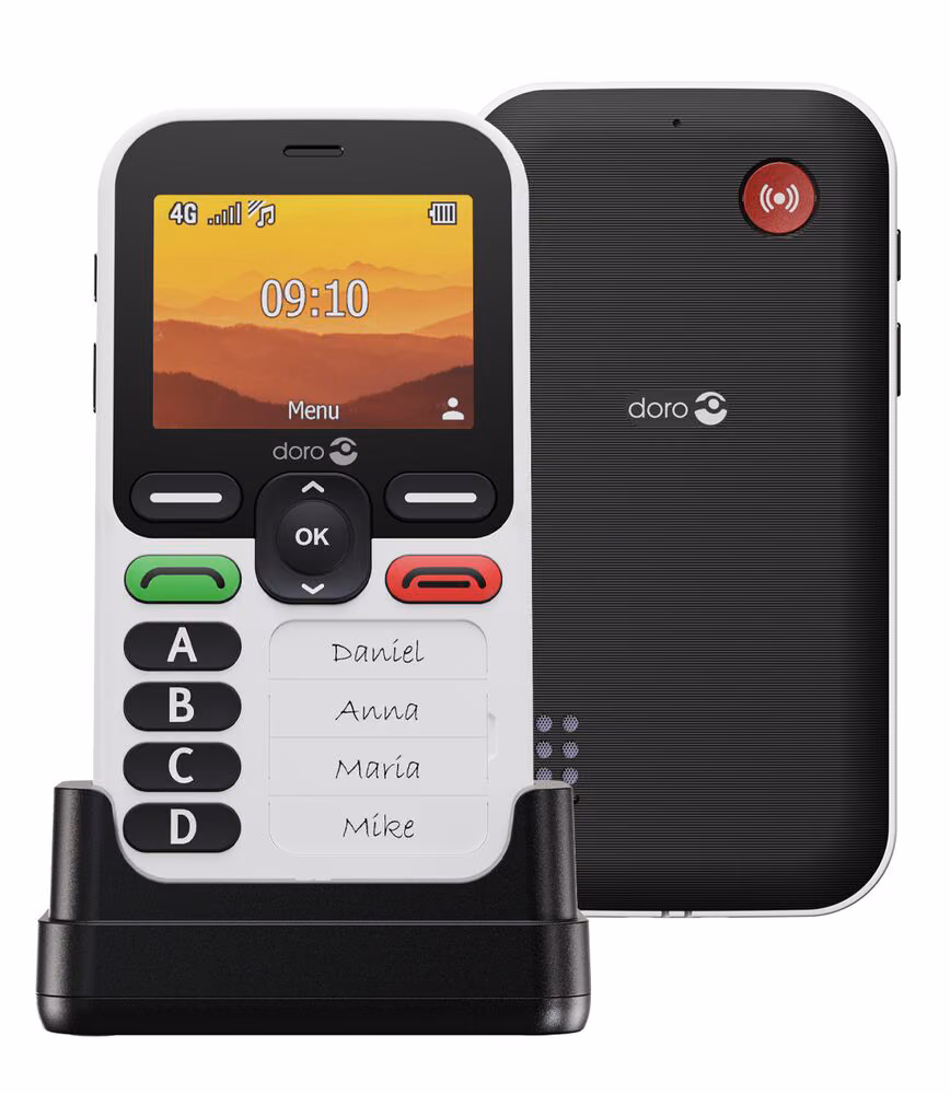 Una foto del telefono Doro Leva X10.